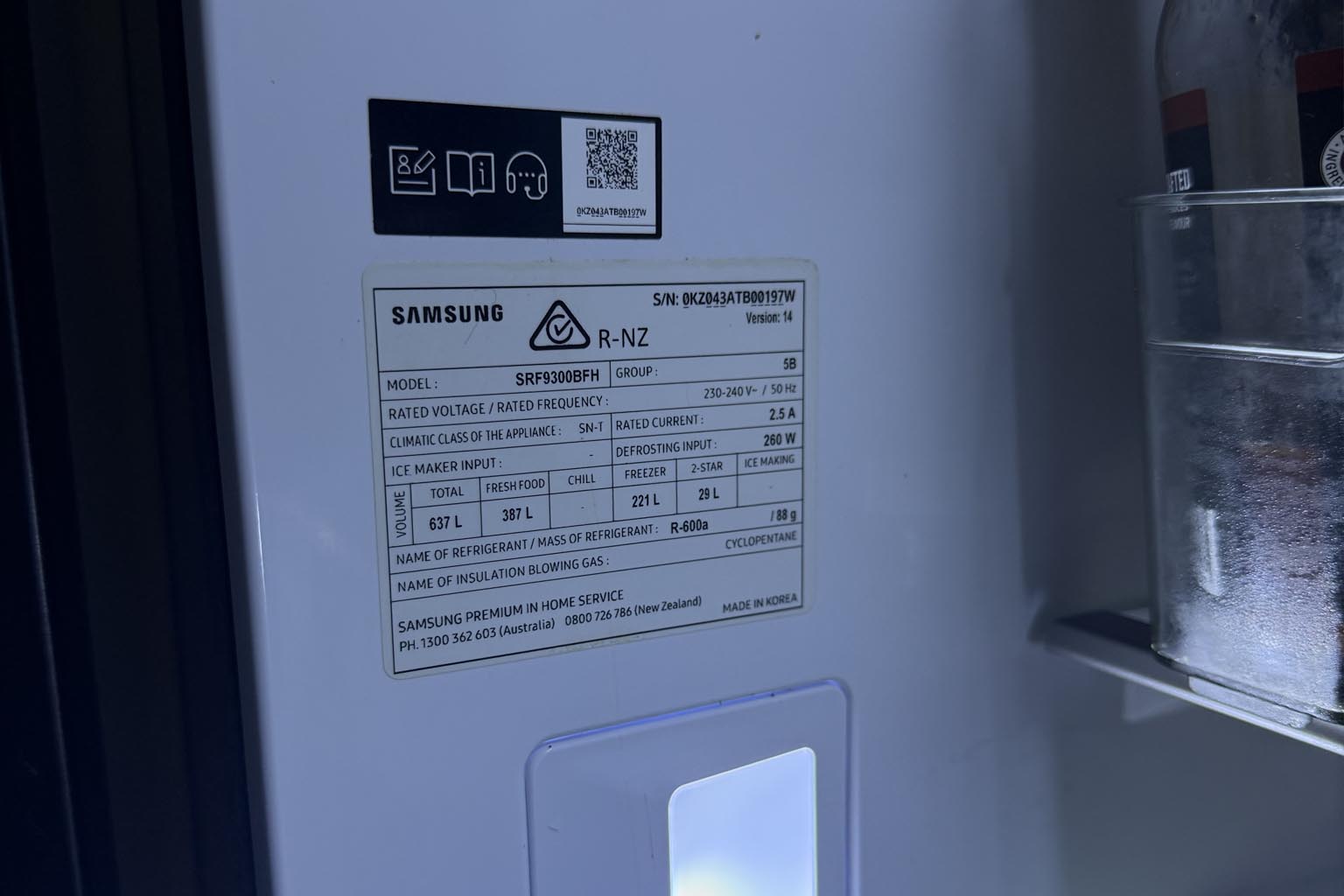 how to find your fridge freezer make and model